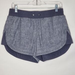 Athleta Beachside Bali Linen Shorts Women's Size 8 Pull-on Casual Stretch Waist